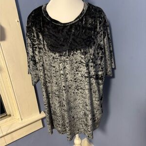 Xhilaration Gray Oversized Short Sleeve T-Shirt